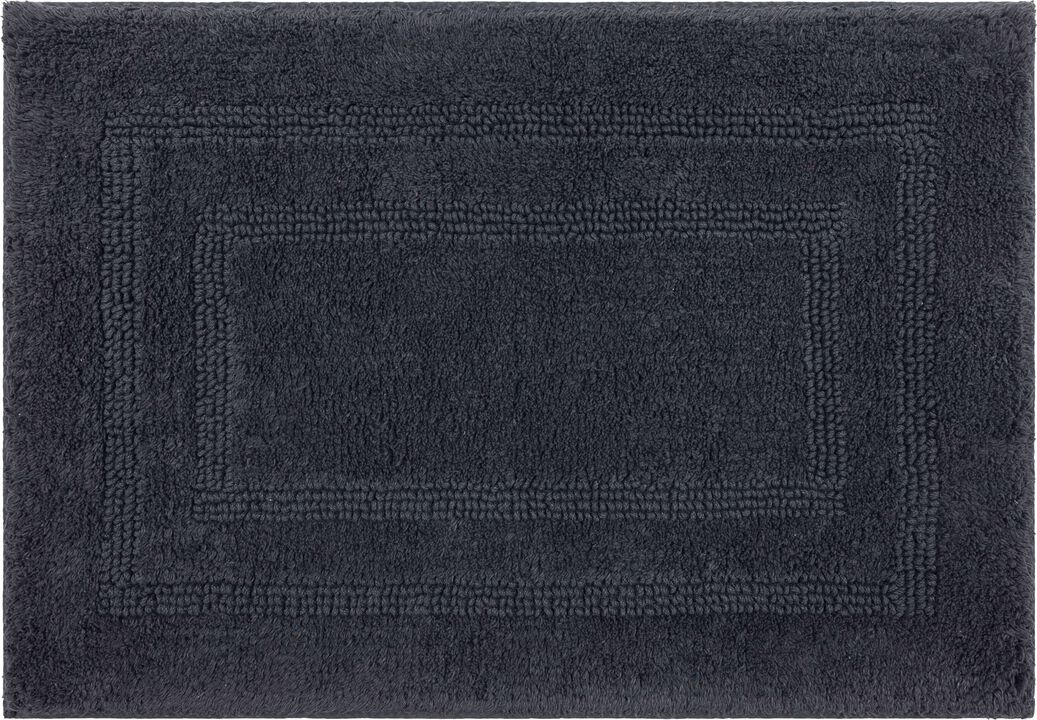 Cotton Reversible Charcoal 2' x 5' Bath Mat