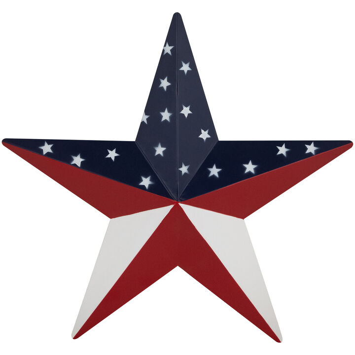 Patriotic Star Metal Wall Decoration - 15"