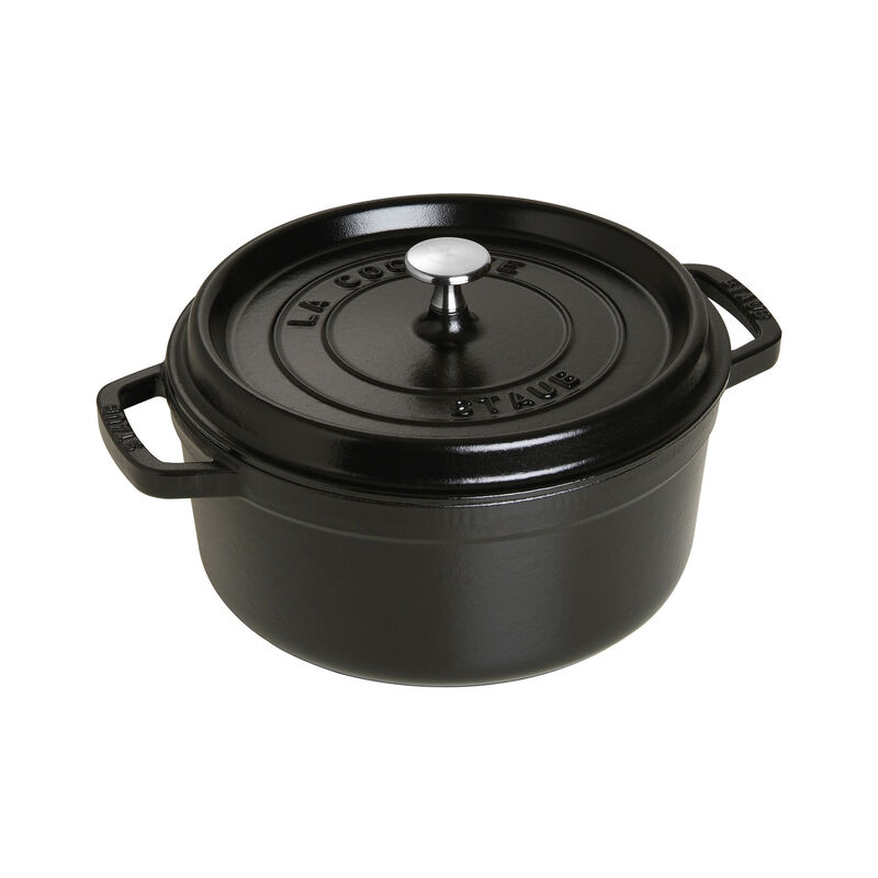 Staub Cast Iron Round Cocotte, Dutch Oven, 4-quart, serves 3-4, Made in France, Turquoise