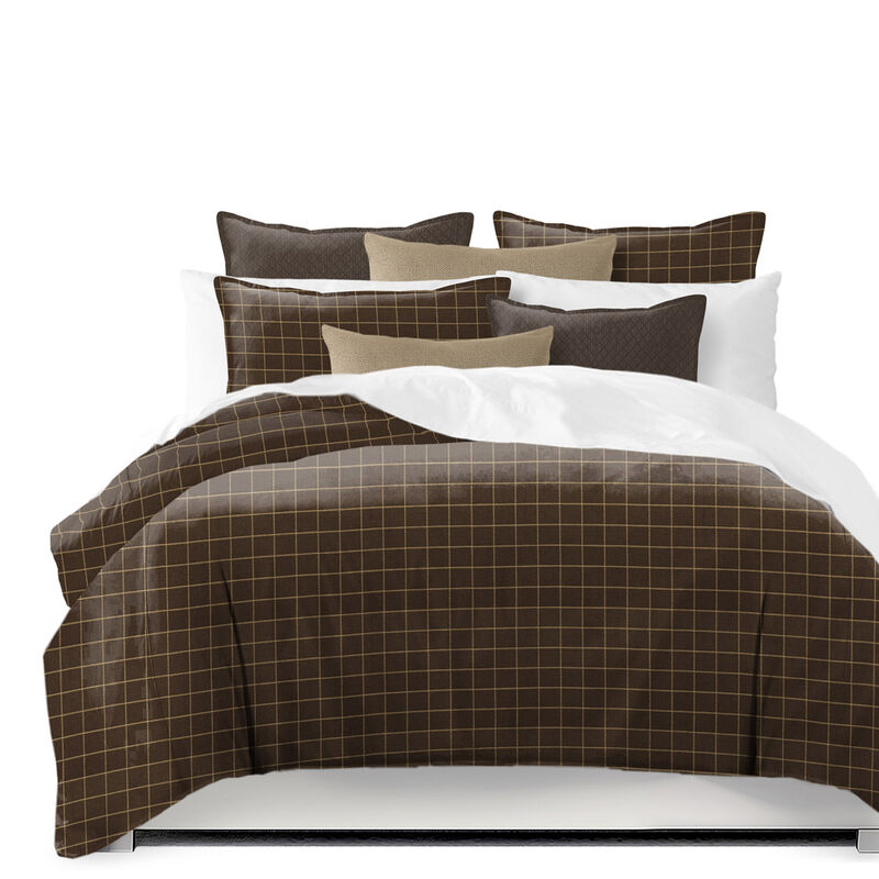 6ix Tailors Fine Linens Ansible Chocolate Comforter Set