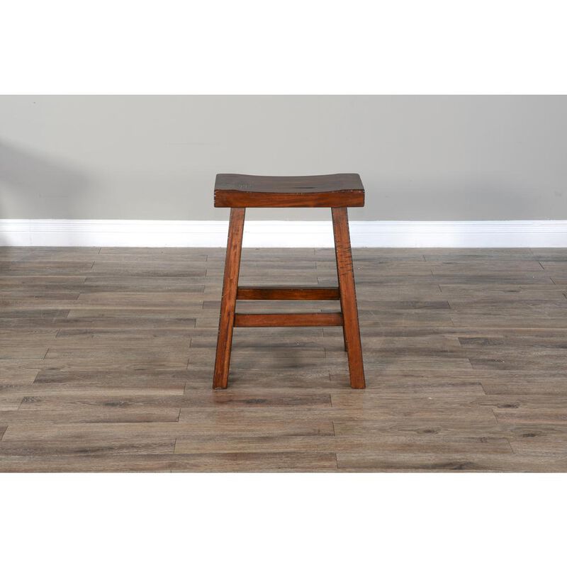 Sunny Designs Counter Saddle Seat Stool, Wood Seat