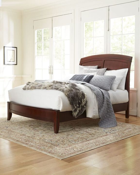 Brighton Wood Sleigh Twin Bed