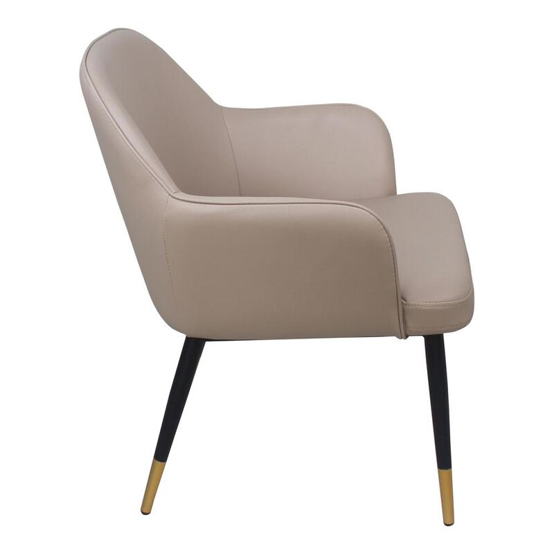 Elegant Berlin Faux Leather Accent Chair, Belen Kox