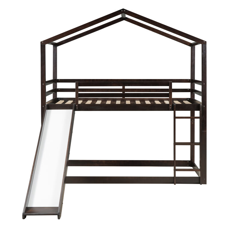 Merax Bunk Bed with Slide and Ladder