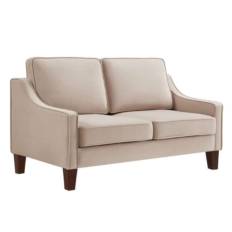 Merax Upholstered Velvet Sofa Couch with Wood legs