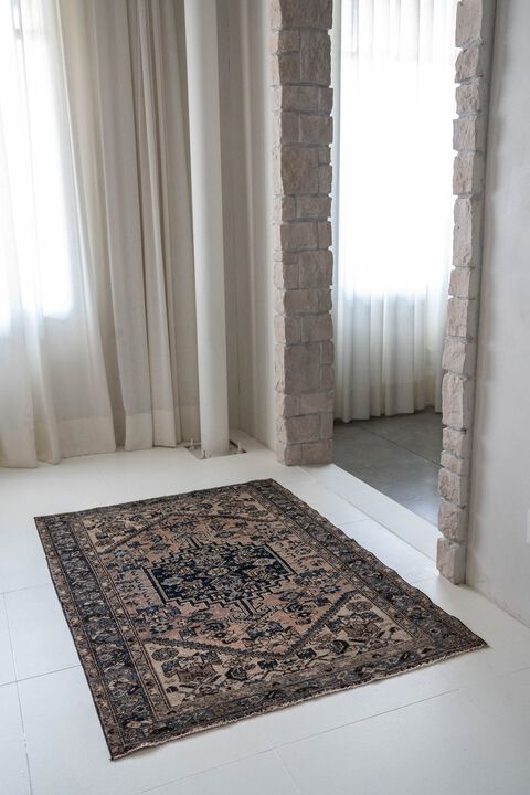 District Loom Vintage Hamadan scatter rug-Valier