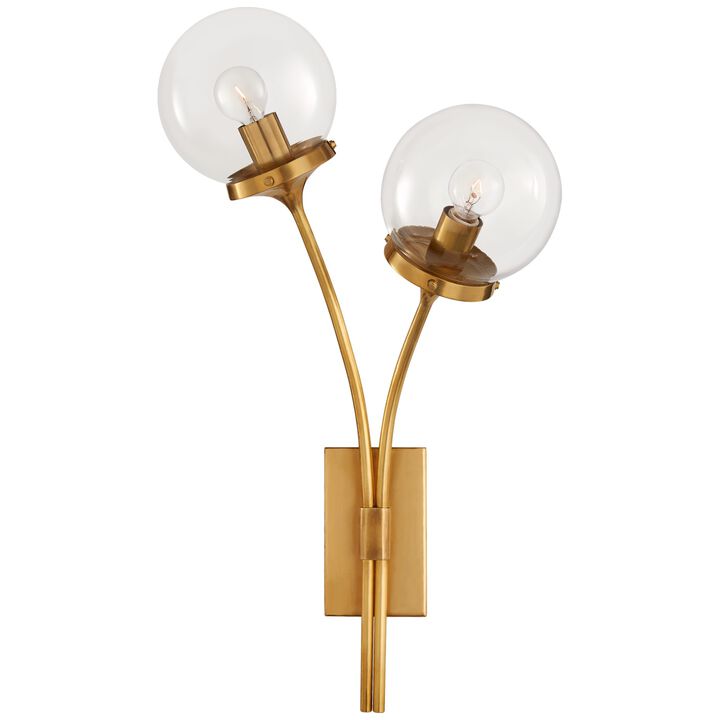 Prescott Brass Right Sconce