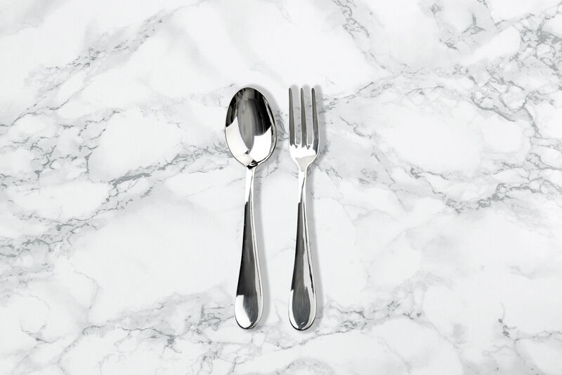 Natura 2-Piece Serving Set in Mirror