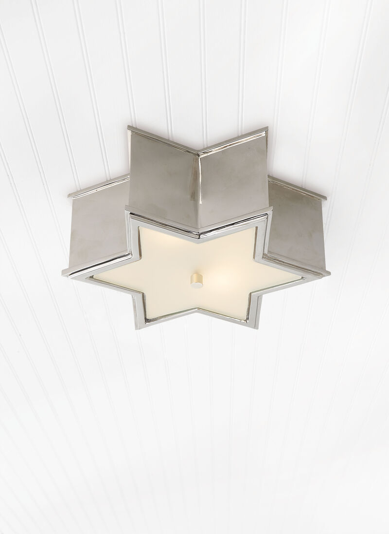 Sophia Small Flush Mount in Polished Nickel