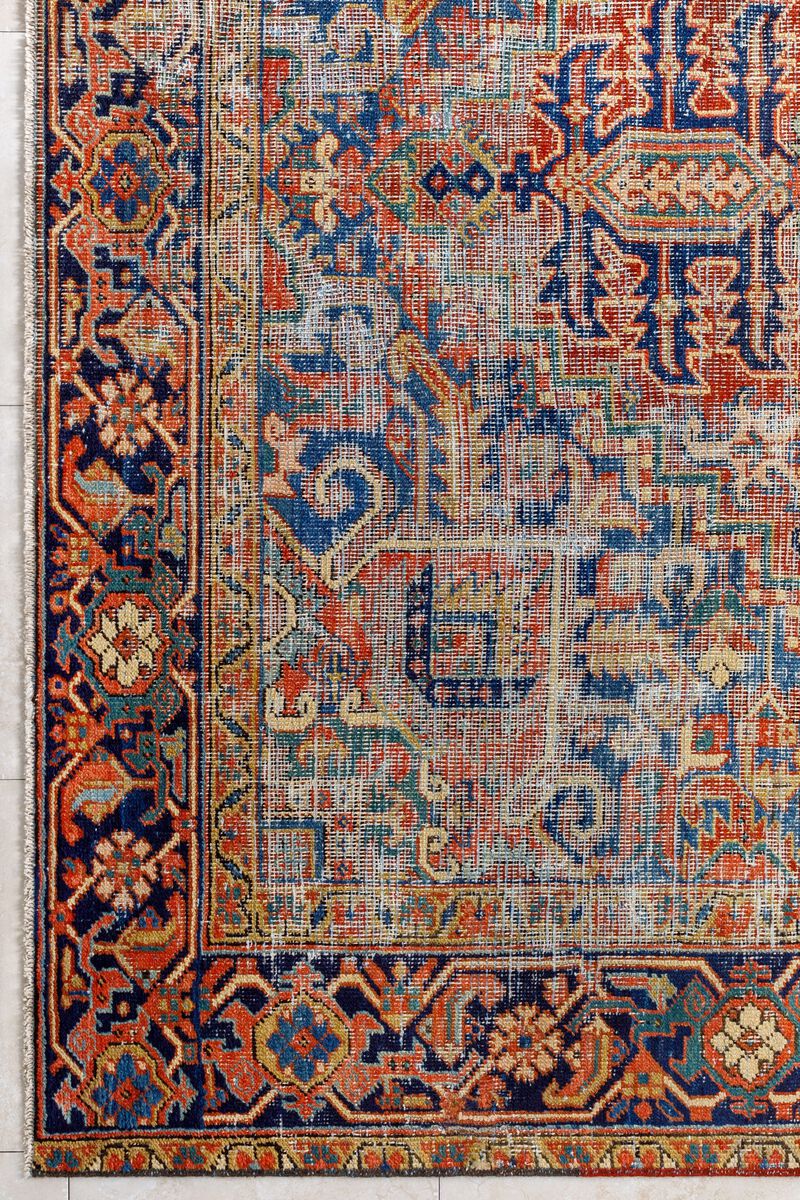 District Loom Antique Persian Heriz area rug-Selina