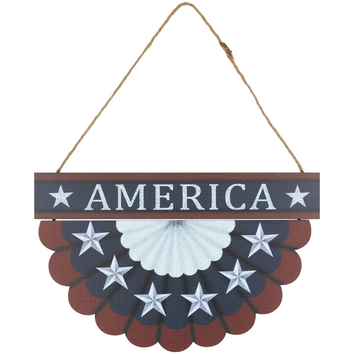 America Wall Bunting Patriotic Hanging Decoration - 11.75"