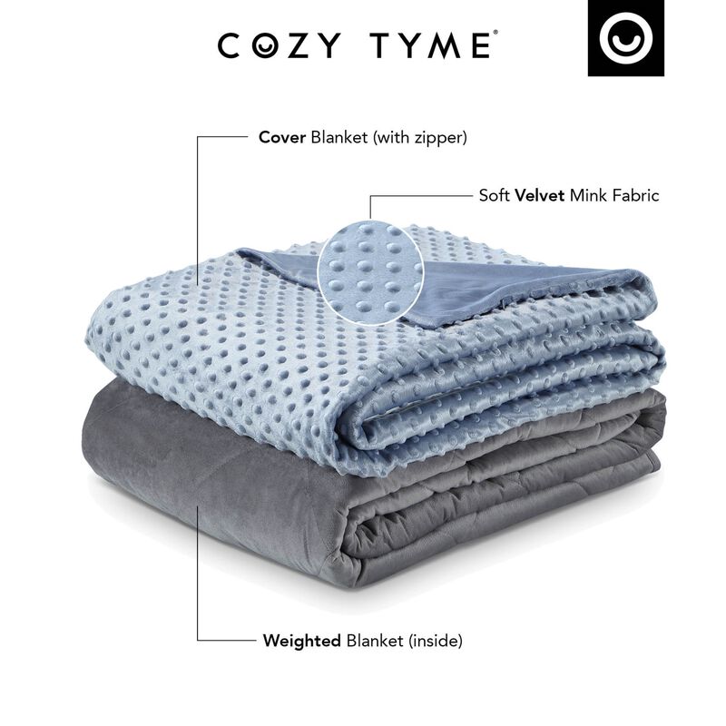 Cozy Tyme Isabis Weighted Blanket 25 Pound 72"x80" King Size