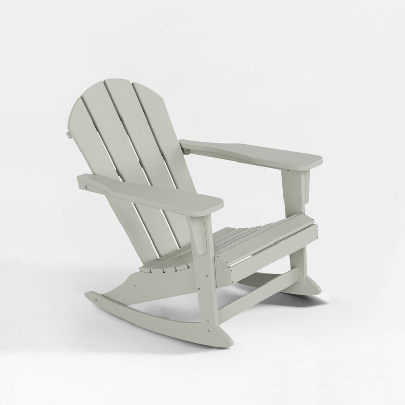 WestinTrends Classic Outdoor Patio Adirondack Rocking Chair