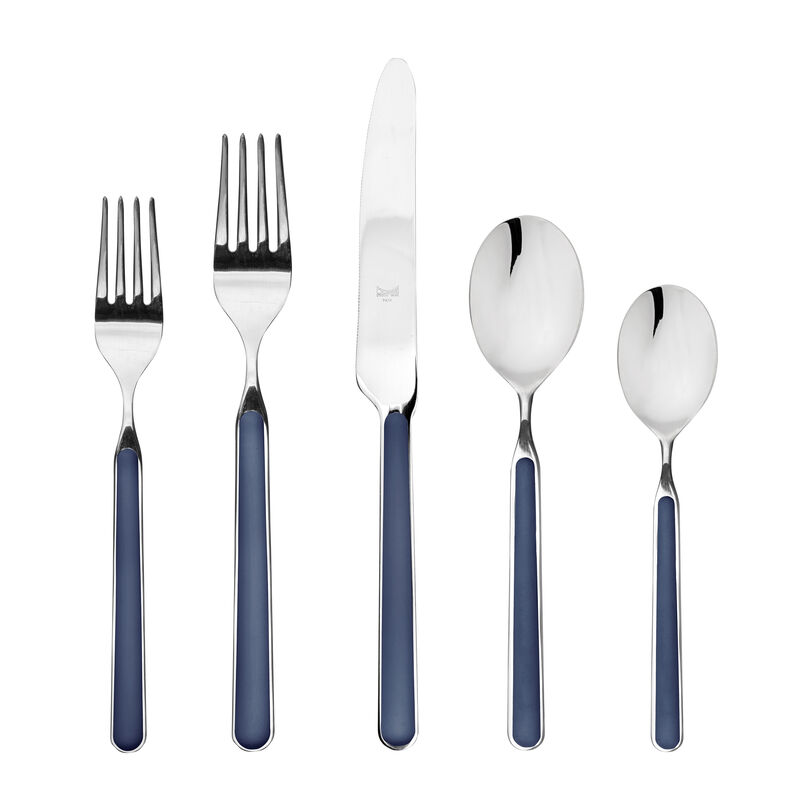 Fantasia 5-Piece Flatware Set in Cobalt