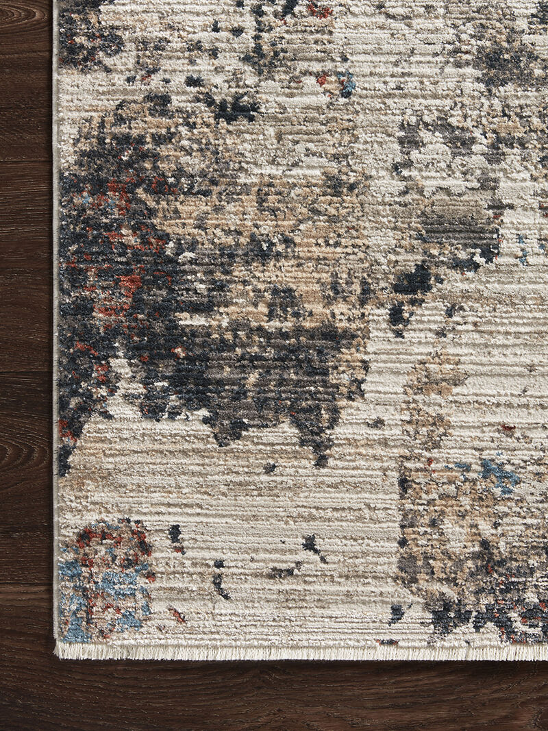 Leigh LEI05 Ivory/Charcoal 5'3" x 7'6" Rug