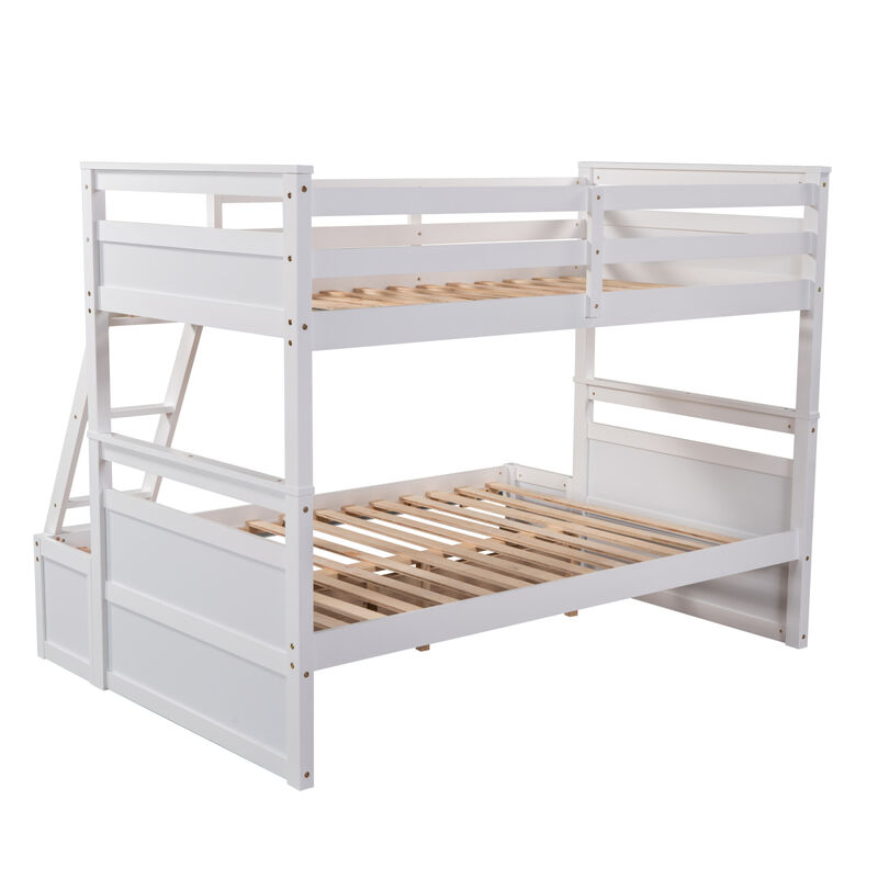 Twin Over Full Bunk Bed With Storage