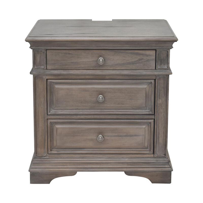 Highland Park Nightstand - Driftwood