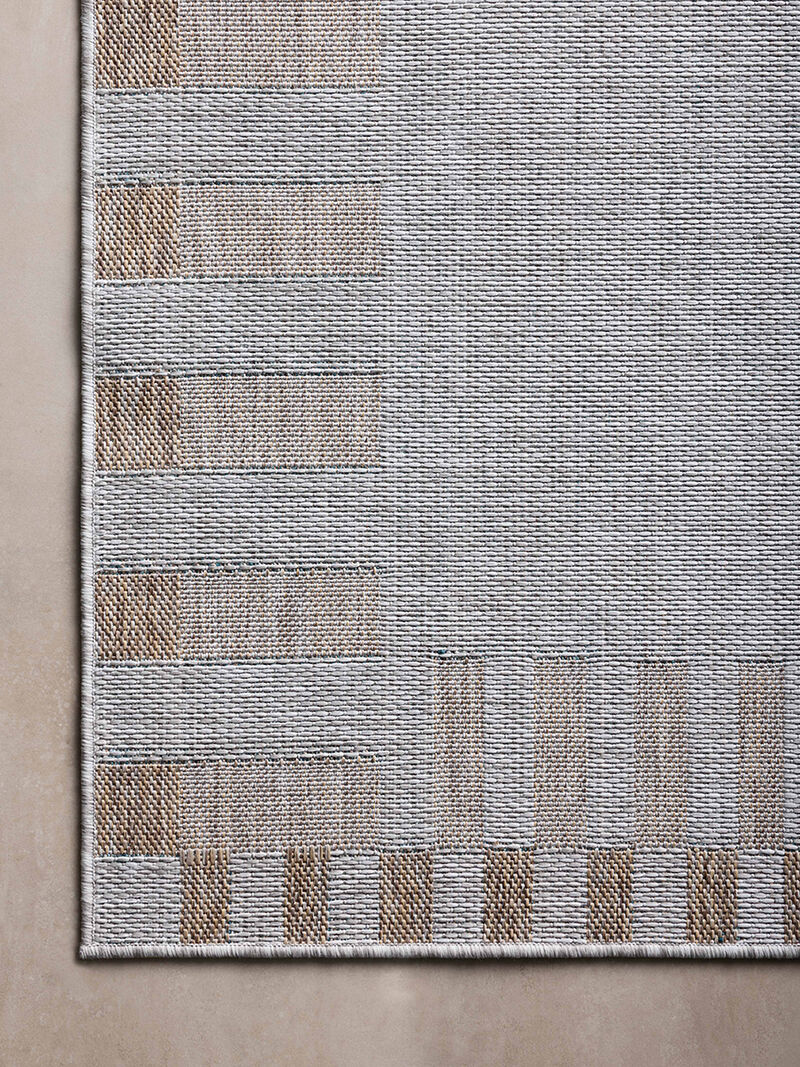 Topanga Silver/Natural 18" x 18" Sample Rug by Amber Lewis x Loloi