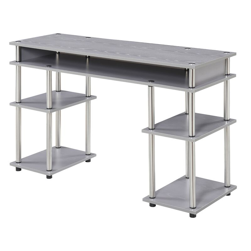 Convenience Concepts Designs2Go No Tools Student Desk with Shelves