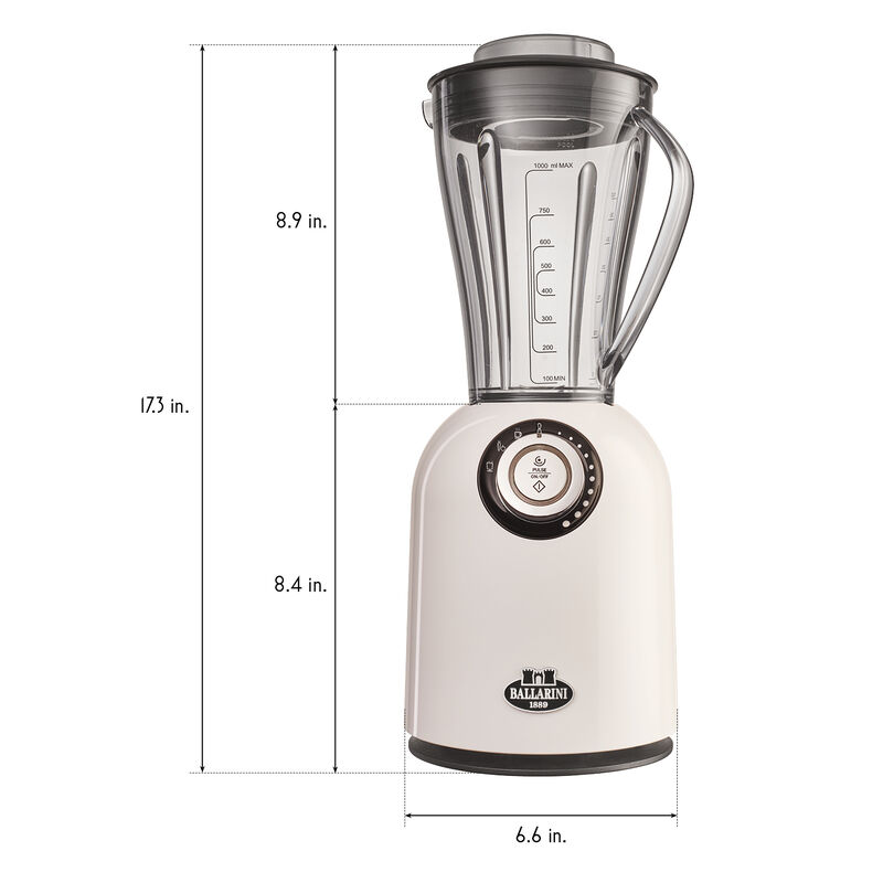 Ballarini Tesoro Countertop Blender - Ivory White