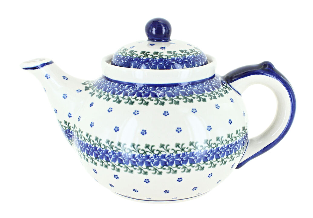 Blue Rose Polish Pottery Windsor Teapot