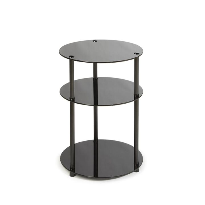 Convience Concept, Inc. Designs2Go Classic Glass 3 Tier Round Table