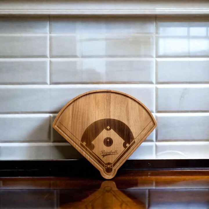 Baseball Diamond Wood Board - 15" x 18"