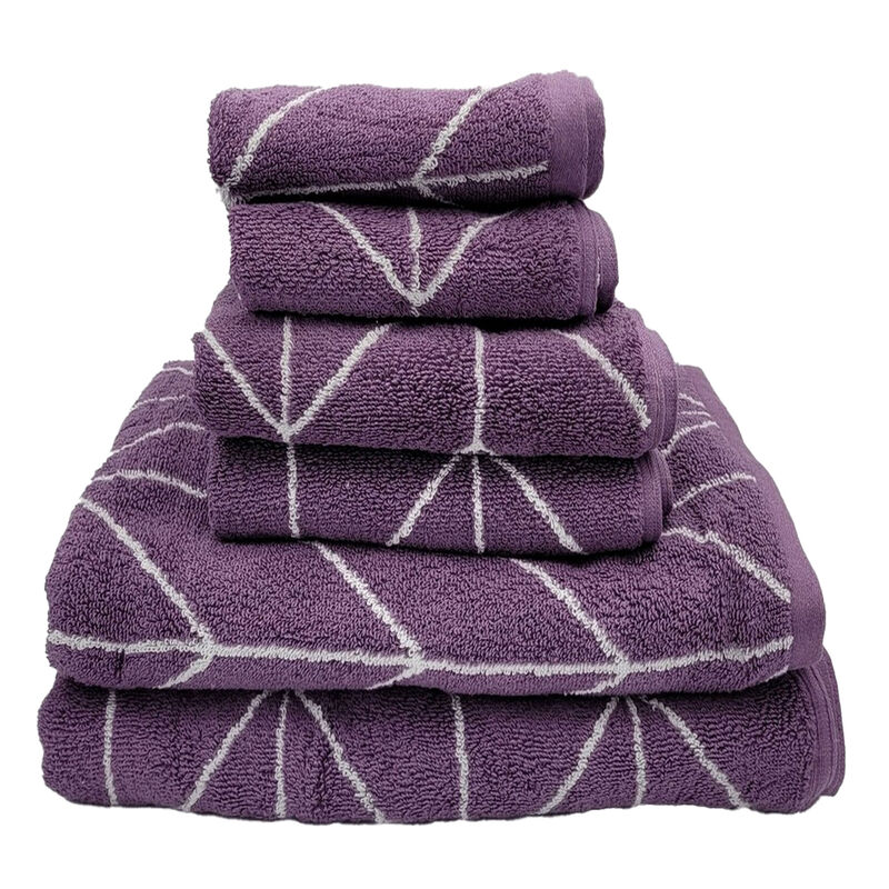 Knightsbridge Luxurious 6 Pieces Yarn Dyed Jacquard All Season Towel