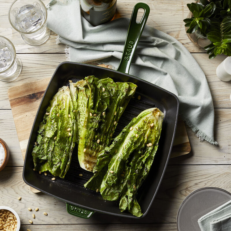 Staub Cast Iron 12-inch Square Grill Pan - Basil