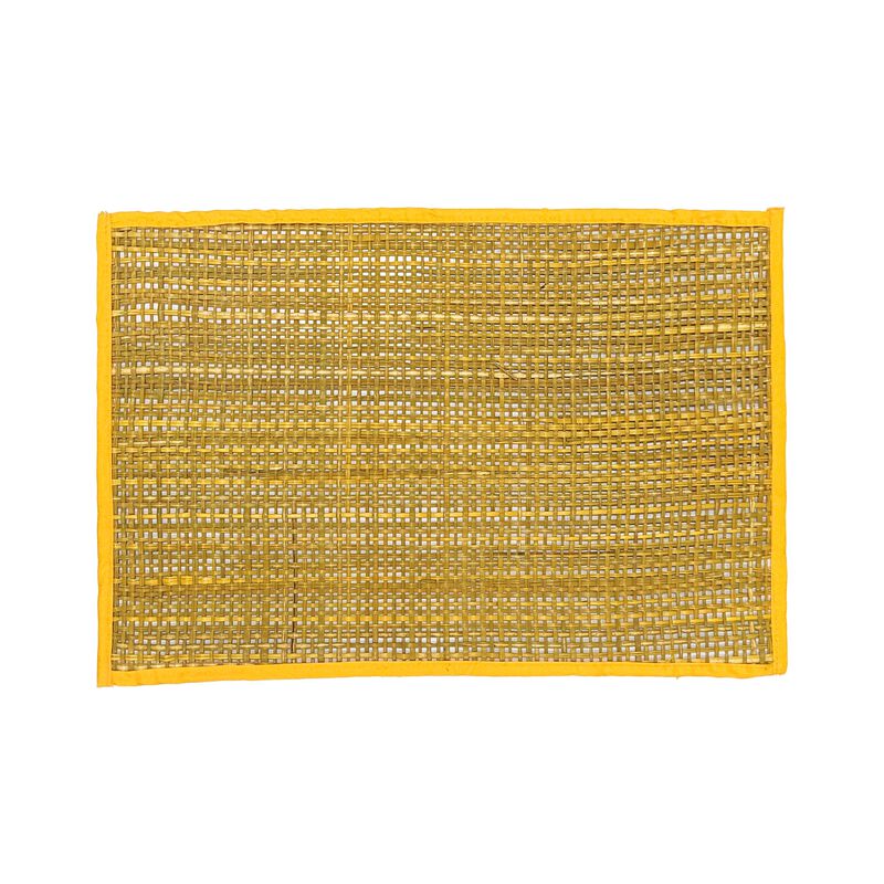 Peele Yellow Seagrass Placemats - Set of 4