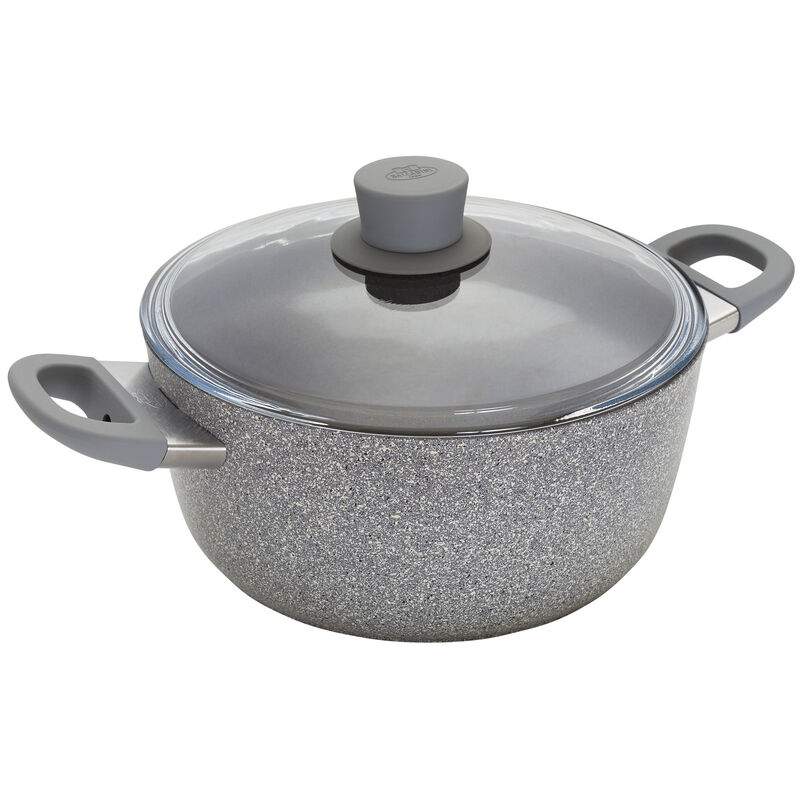 BALLARINI Parma Plus by HENCKELS 4.9-qt Aluminum Nonstick Dutch Oven with Lid, Made in Italy