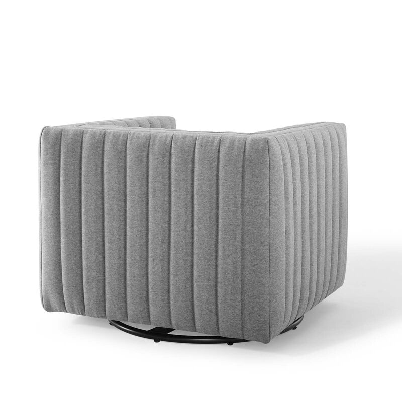 Conjure Tufted Swivel Upholstered Armchair