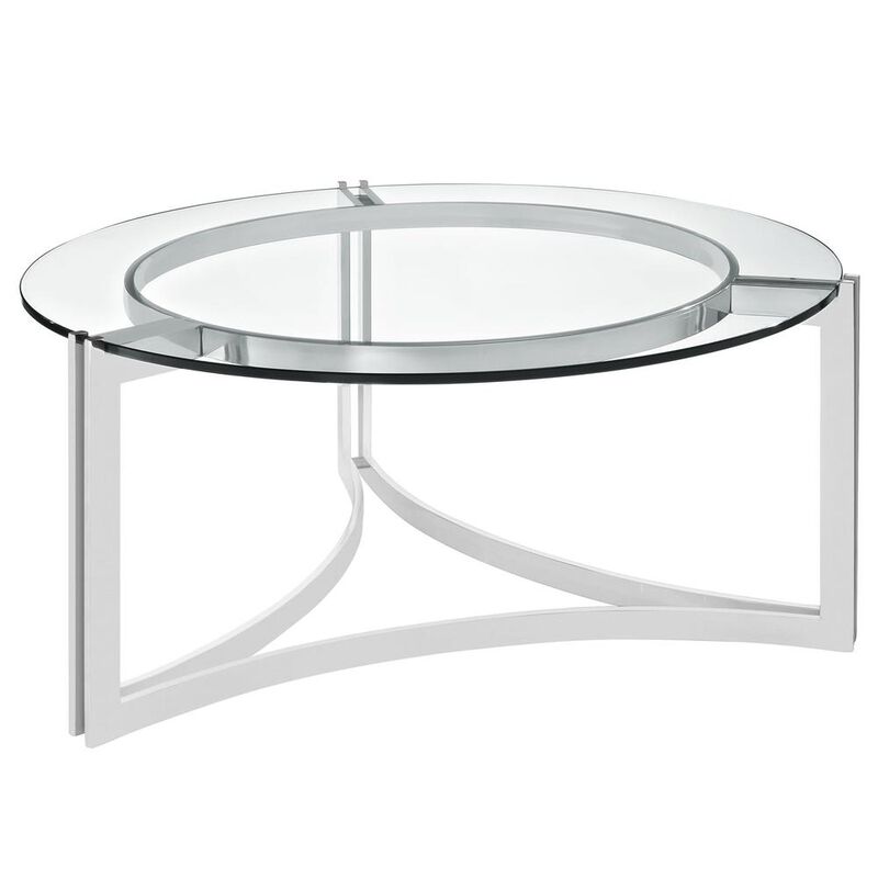 Modway Signet Stainless Steel Coffee Table