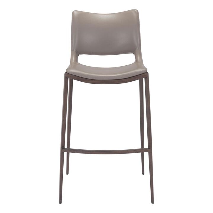 Belen Kox Ace Bar Chair (Set of 2), Gray & Walnut, Belen Kox