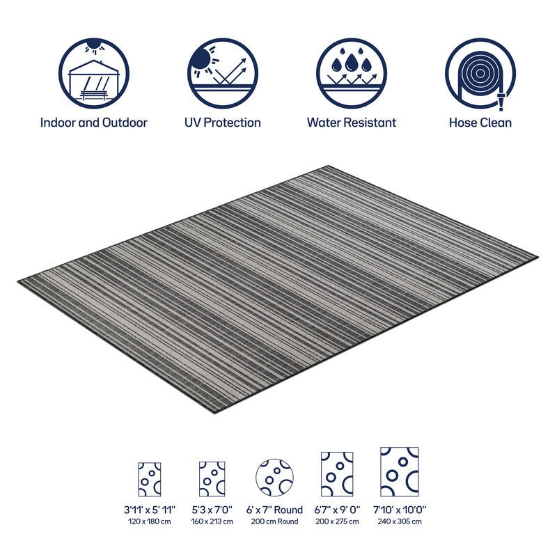 Waikiki Stripe Indoor/Outdoor Area Rug