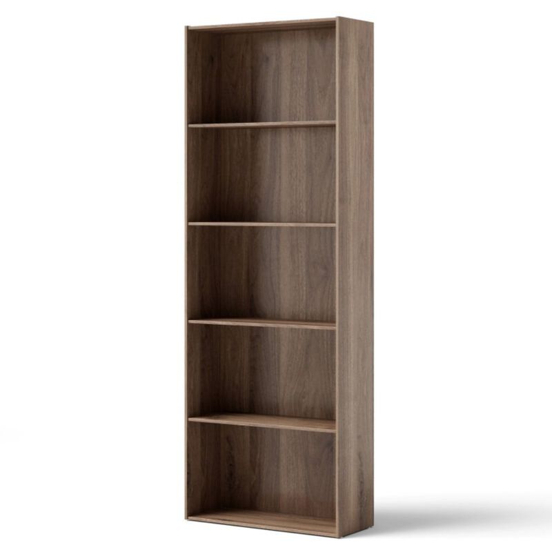 Hivago 5-Shelf Storage Bookcase Modern Multi-Functional Display Cabinet Furniture