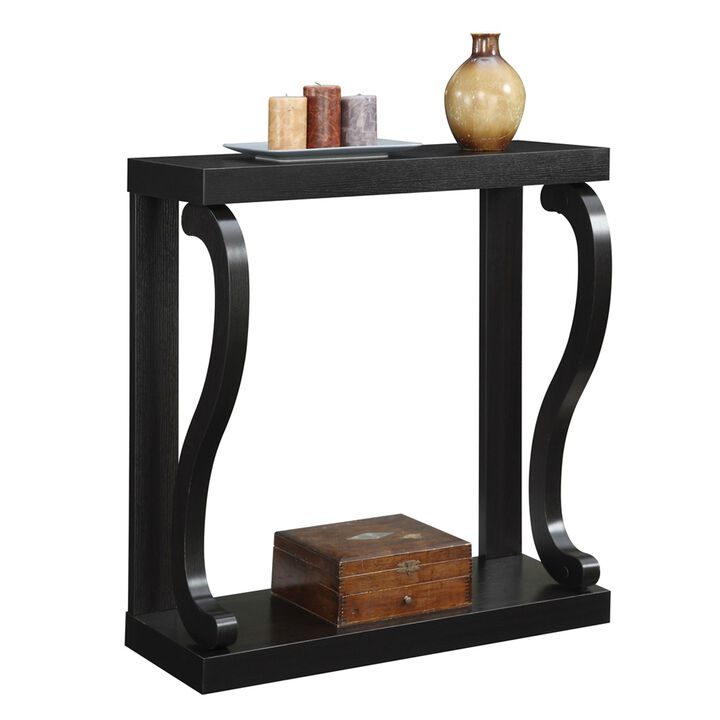 Hivvago Modern Curved Legs Rich Espresso Console Table