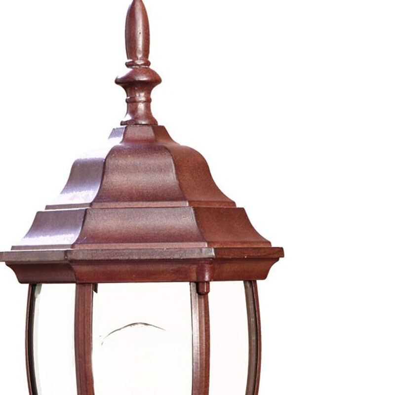 Homezia Dark Brown Globe Lantern Wall Light