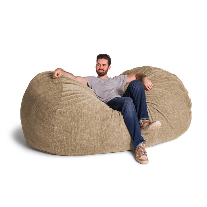 Jaxx 7 Foot Giant Bean Bag Sofa - Premium Chenille