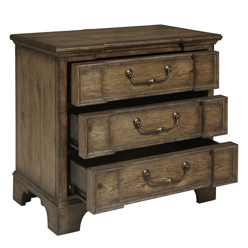 Revival Row 3 Drawer Nightstand