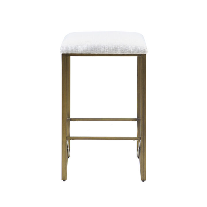 Gracie Mills Kenton Backless Upholstered 26" Counter Stool