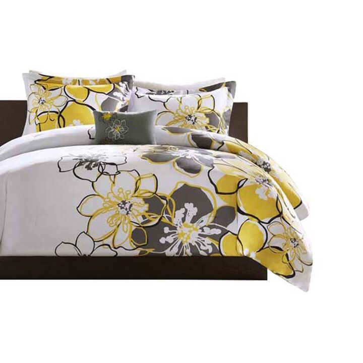 Gracie Mills Laszlo Vibrant Floral Comforter Set