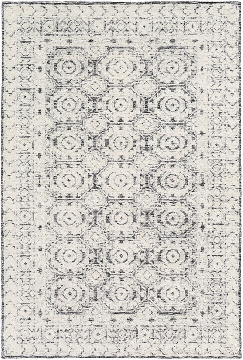 Louvre LOU-2301 4' x 6' Black Rug