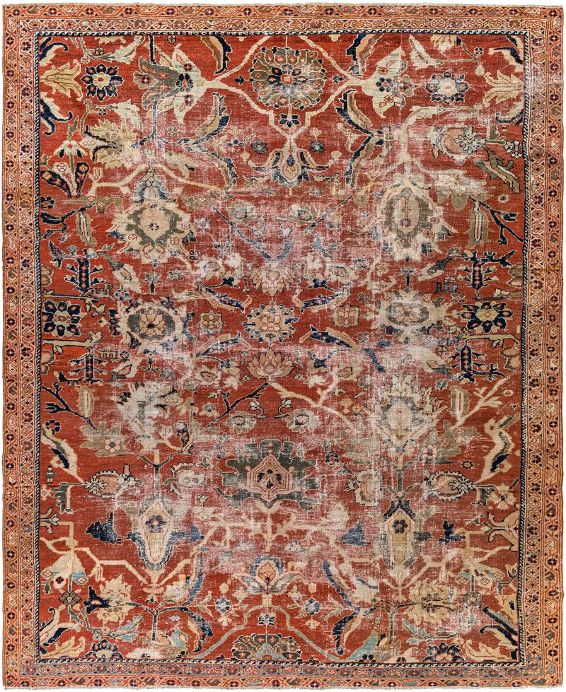 District Loom Antique Heriz Serapi Area Rug