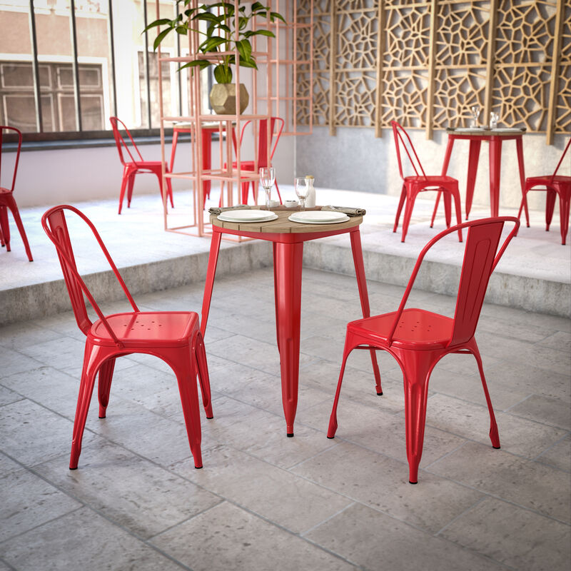 Metal Colorful Restaurant Tables