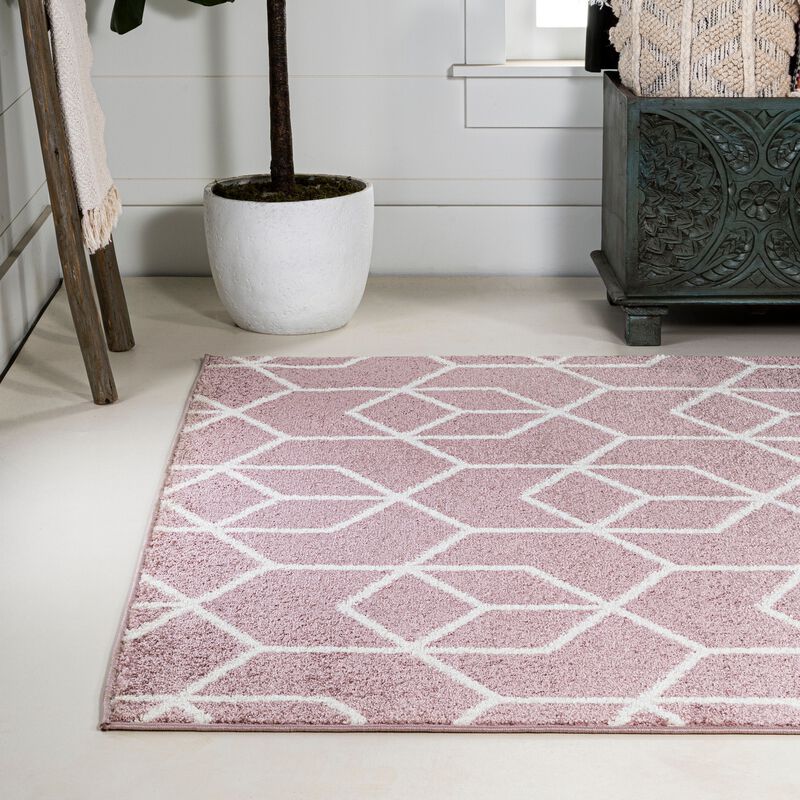 Tumbling Blocks Modern Geometric Area Rug