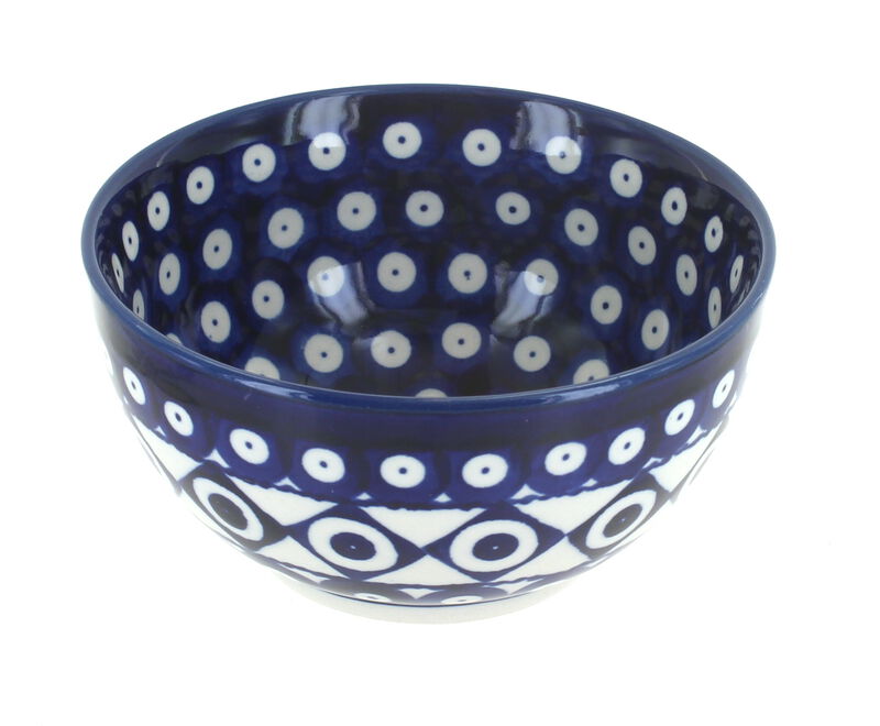 Blue Rose Polish Pottery Zara Dessert Bowl