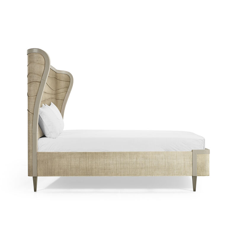 Seiche Woven Wing Wave King Bed