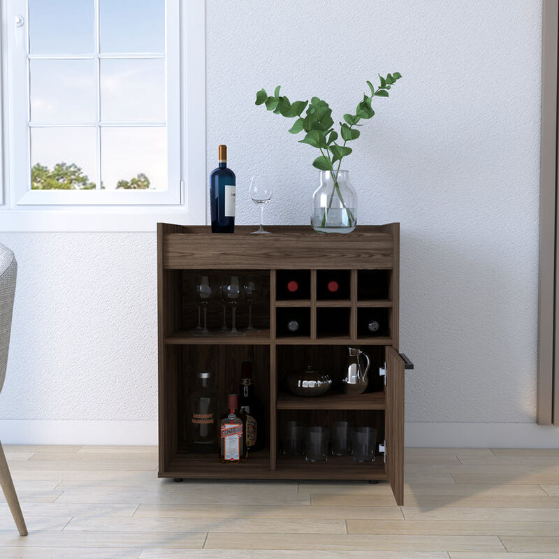 Bar Cabinet Dext, Living Room, Dark Walnut