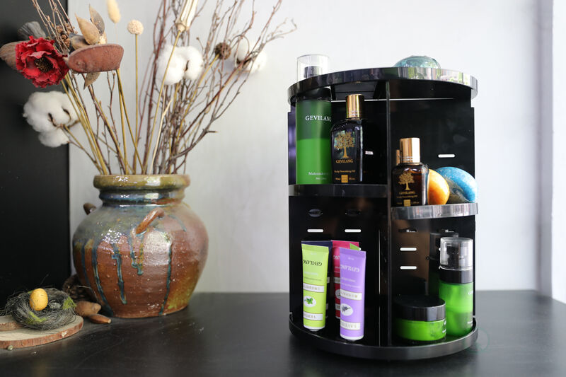 Rotating Cosmetic Storage Tower, Makeup Organizer